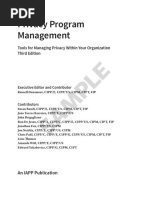 IAPP Privacy Program Management 3E-SAMPLE