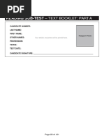 Sars Outbreak 2002 03 Oet Reading Task Practicee