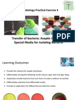 Lab 4 - Transfer of Bacteria - Aseptic Technique& Culture Media