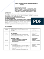 Plan General de Trabajo Del Comité Central de Padres de Familia