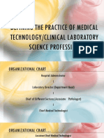 Defining The Practice of Medical Technology or Clinical Laboratory Science Profession