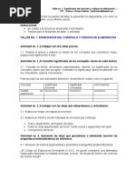 Taller No. 1. Significados Del Currículo y Códigos de Elaboración