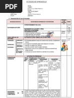 Actividad de Tortuga Setiembre 02 Al 13 2019