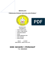 Makalah PKK Pengujian Produk Dan Evaluasi Produk