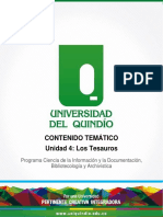 Contenido Temático Tesauro Unidad 4