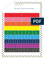 Molde de Tira de Fracciones: 6.° Grado Mateaprendiendo