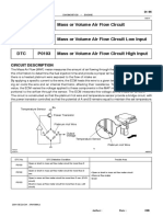 DTC P0100 Mass or Volume Air Flow Circuit DTC P0102 Mass or Volume Air Flow Circuit Low Input DTC P0103 Mass or Volume Air Flow Circuit High Input