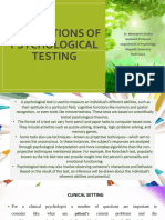 Applications of Psychological Testing