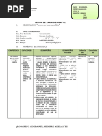 Sesión de Aprendizaje #01 - 2do Secundaria