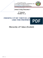 Hierarchy of Values (Ezekiel) : Firming Up My Virtues and Values Like The Prophets