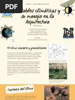 Variables Climáticas y Su Manejo en La Arquitectura-G1