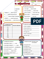 Possessive Adjectives Fun Activities Games - 49071