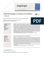 Angiología: El Papel Del Podólogo en La Atención Al Pie Diabético