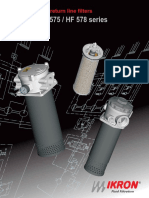 HF 570 / HF 575 / HF 578 Series: Tank Mounted Return Line Filters