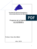 Programa Algebra 2021