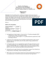 Batangas State University: Instruction: Solve The Problems Below Carefully and Completely Following The Indicated