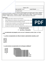 Prueba de Unidad de Matematica