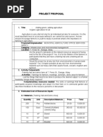 Proposal For Sustainable Agriculture