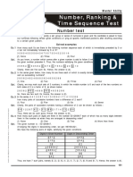 11 Number, Ranking - Time Sequence Test