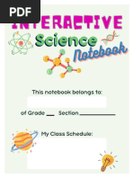 Interactive Science Notebook Template