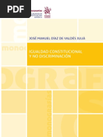 Díaz de Valdés, José Manuel - Igualdad Constitucional y No Discriminación