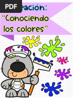 Plan Conociendo Colores