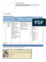 Sesión de Aprendizaje de Sismo