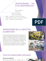 Operaciones de Industria Alimentarias