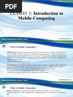 Lesson1 Introduction To Mobile Computing