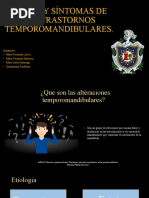 Signos y Síntomas de Los Trastornos Temporomandibulares Caso Clinico