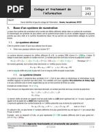 243 Encodage de L Information Binaire Hexadecimal ASCII