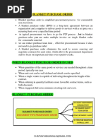 Blanket Purchase Order