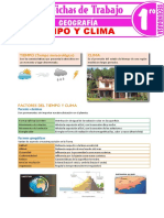 Tiempo y Clima para Primer Grado de Secundaria