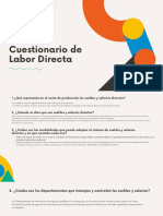 Cuestionario de Labor Directa