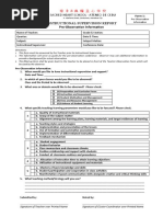 Form 1 Pre Observation Information