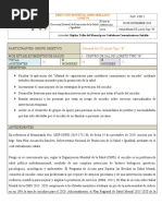 Réplica Taller Del Manual para Cuidadores Comunitarios en Suicidio Al Personal Del CS LORETO