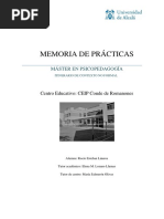 Esteban Lineros, Rocío. MEMORIA DE PRÁCTICAS