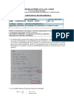 Examen Final de Estadistica 2022 I