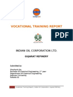 Vocational Training Report, Indian Oil Corporation Limited, Gujarat Refinery