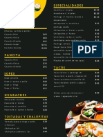 Menu Santa Ana - Nuevos Precios