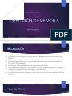 Direccion de Memoria-Estructura de Datos-Vectores