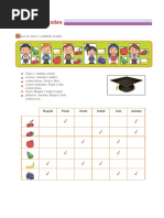 Cuadro de Decisiones para Tercero de Primaria