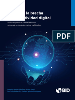 Cerrando La Brecha de Conectividad Digital Politicas Publicas para El Servicio Universal en America Latina y El Caribe