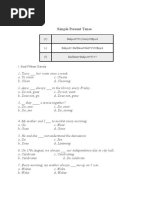 Contoh Soal Simple Present Tense