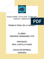 Trabajo Final de La Unidad I Lenguaje y Comunicacion