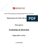 Cours Technologie de Fabrication 1MEQ