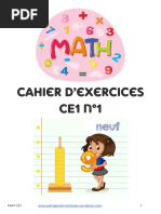 Cahier de Maths MHM Ce1 m1 C3a0 m5 Blog