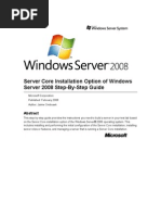 Server Core Installation Option of Windows Server 2008 Step-By-Step Guide