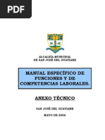 Manual de Funciones San Jose Del Guaviare