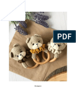 Sonajero de Oso Amigurumi PDF Patron Gratis Paso A Paso